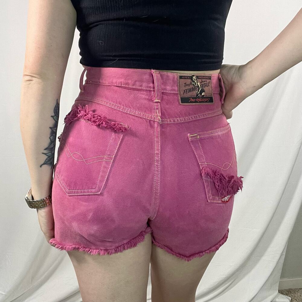 Vintage No Excuses Pink Denim Jean Shorts 11/12